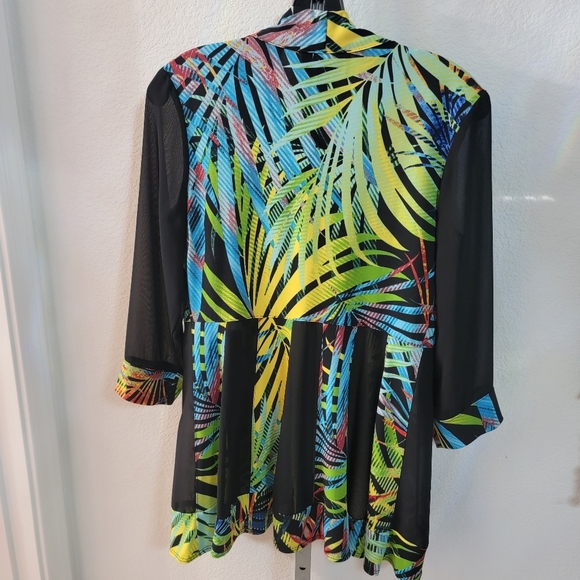 Frank Lyman Tropical Print Jacket - Picture 2 of 5